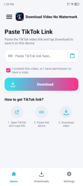 TikTok Video Download Without Watermark – Video Downloader for TT screenshot 2